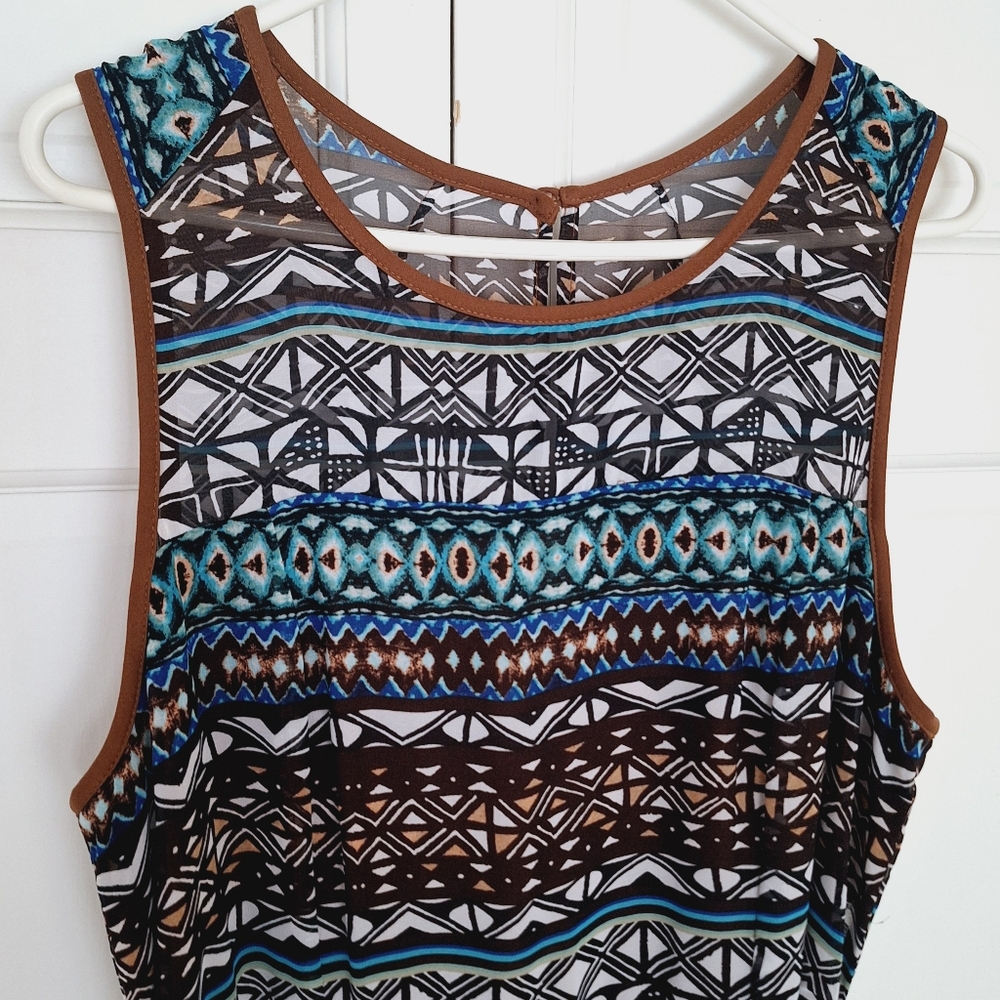 Rabbit Rabbit Rabbit Designs belted tribal print maxi dress - Picture 3 of 8